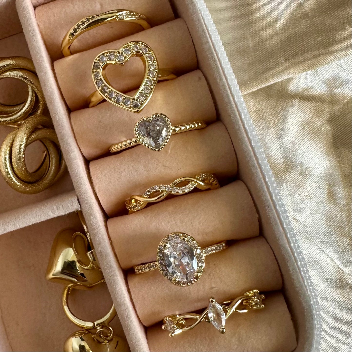 Anillos circon blanco