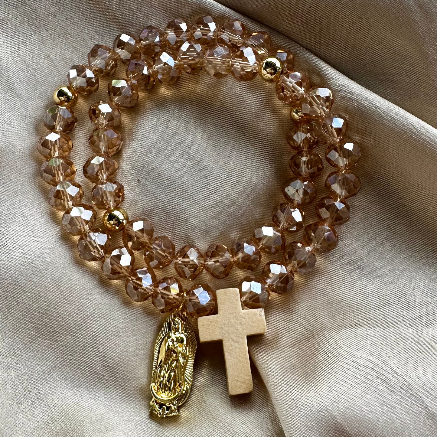 Rosario de mano Lupe murano