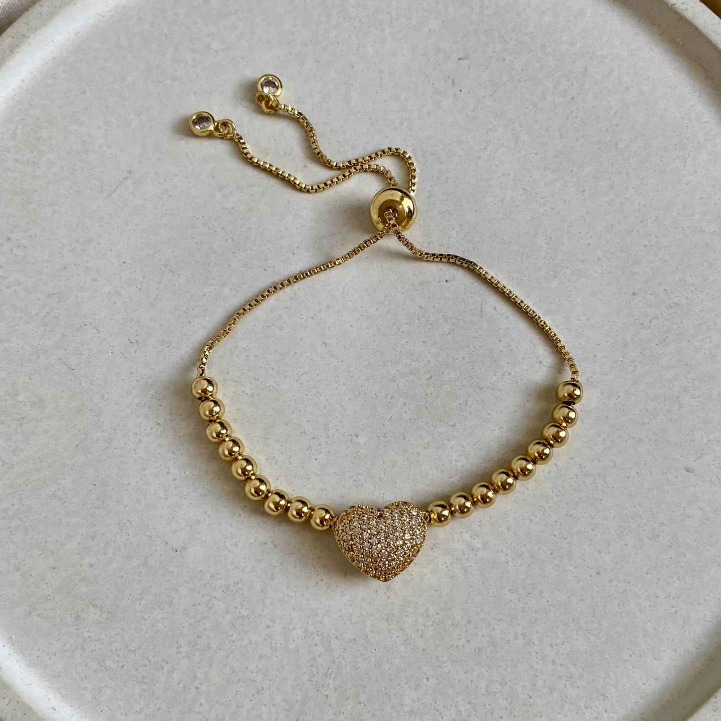 Pulsera corazón balines