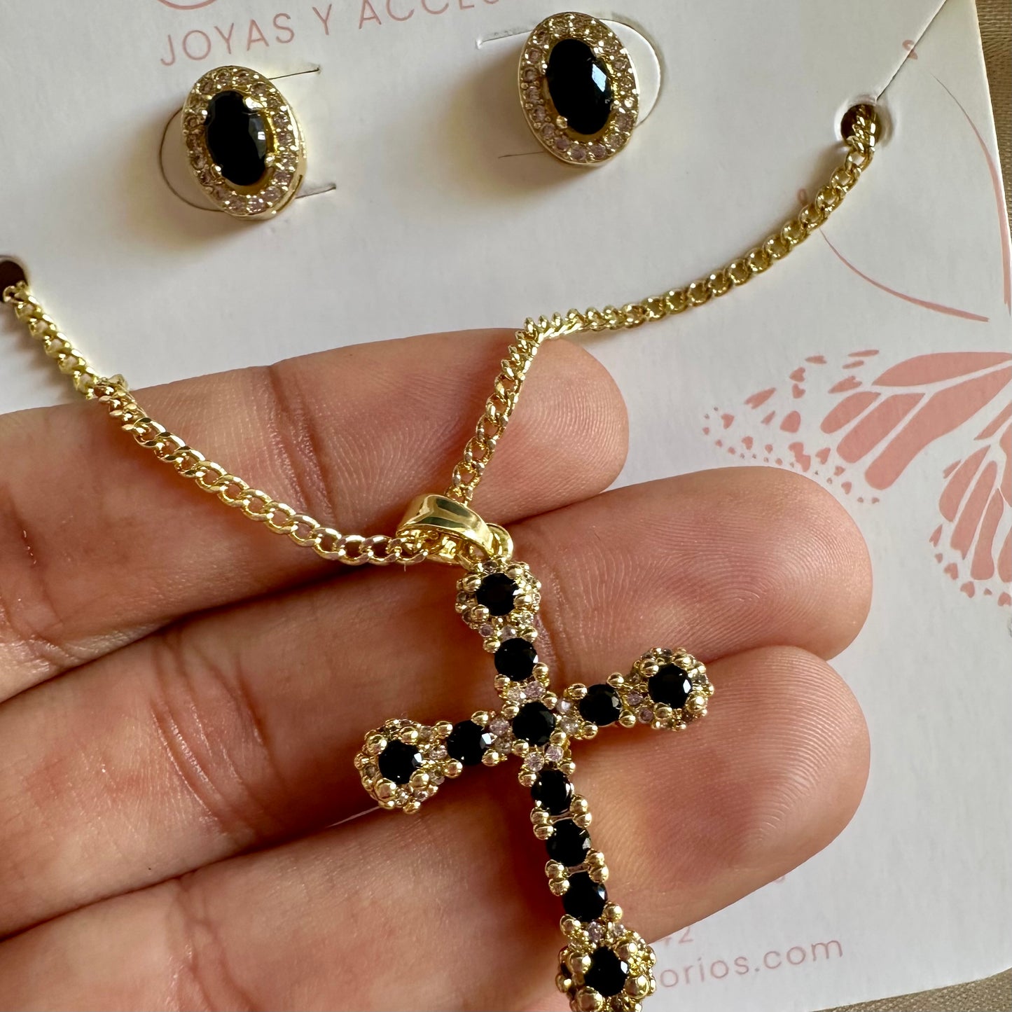 Set cruz circones negros