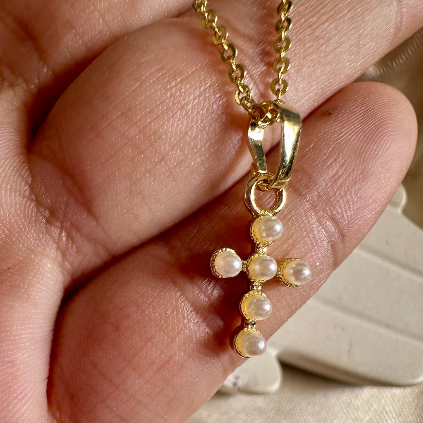 Set mini Cruz perlitas