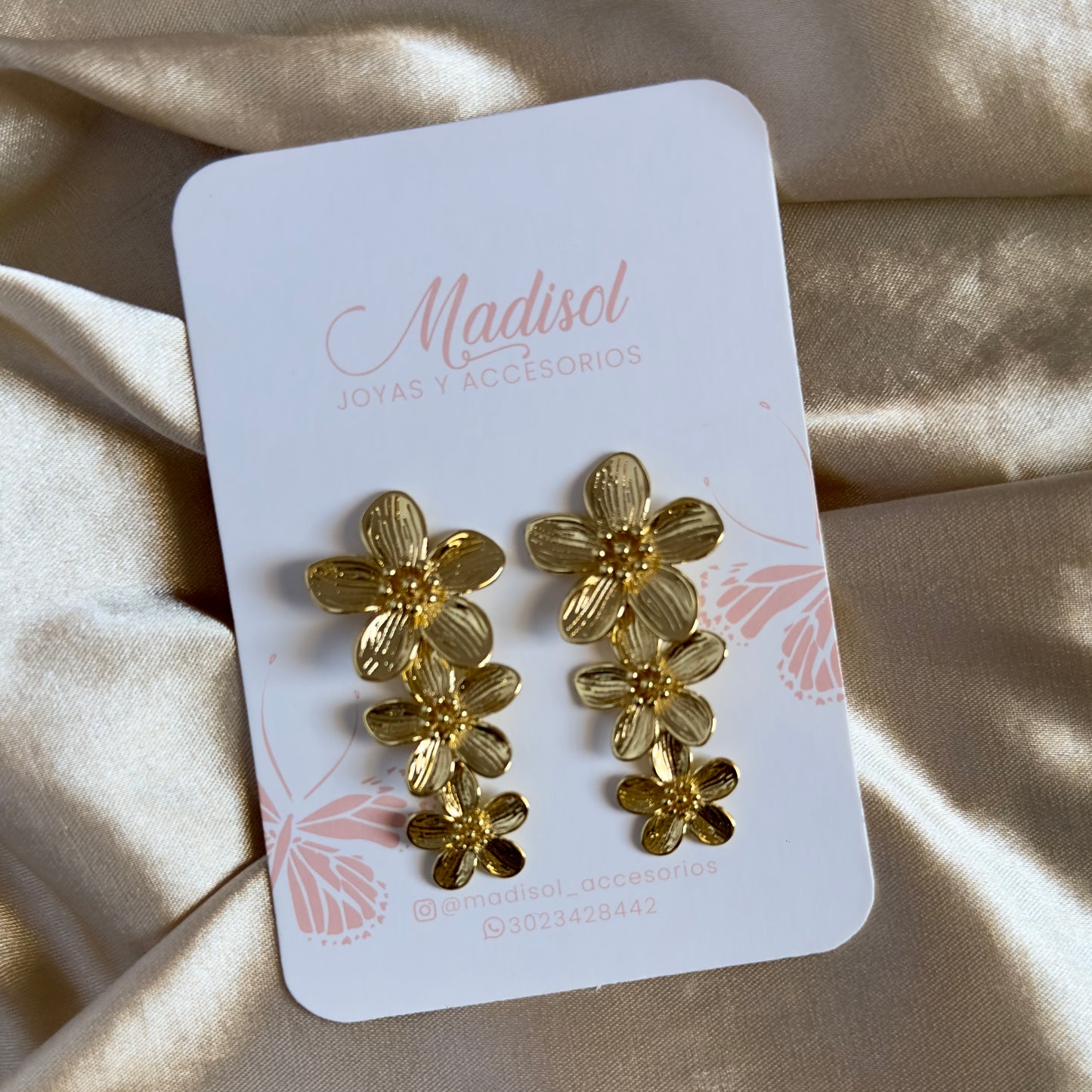 Topos flores semilargos