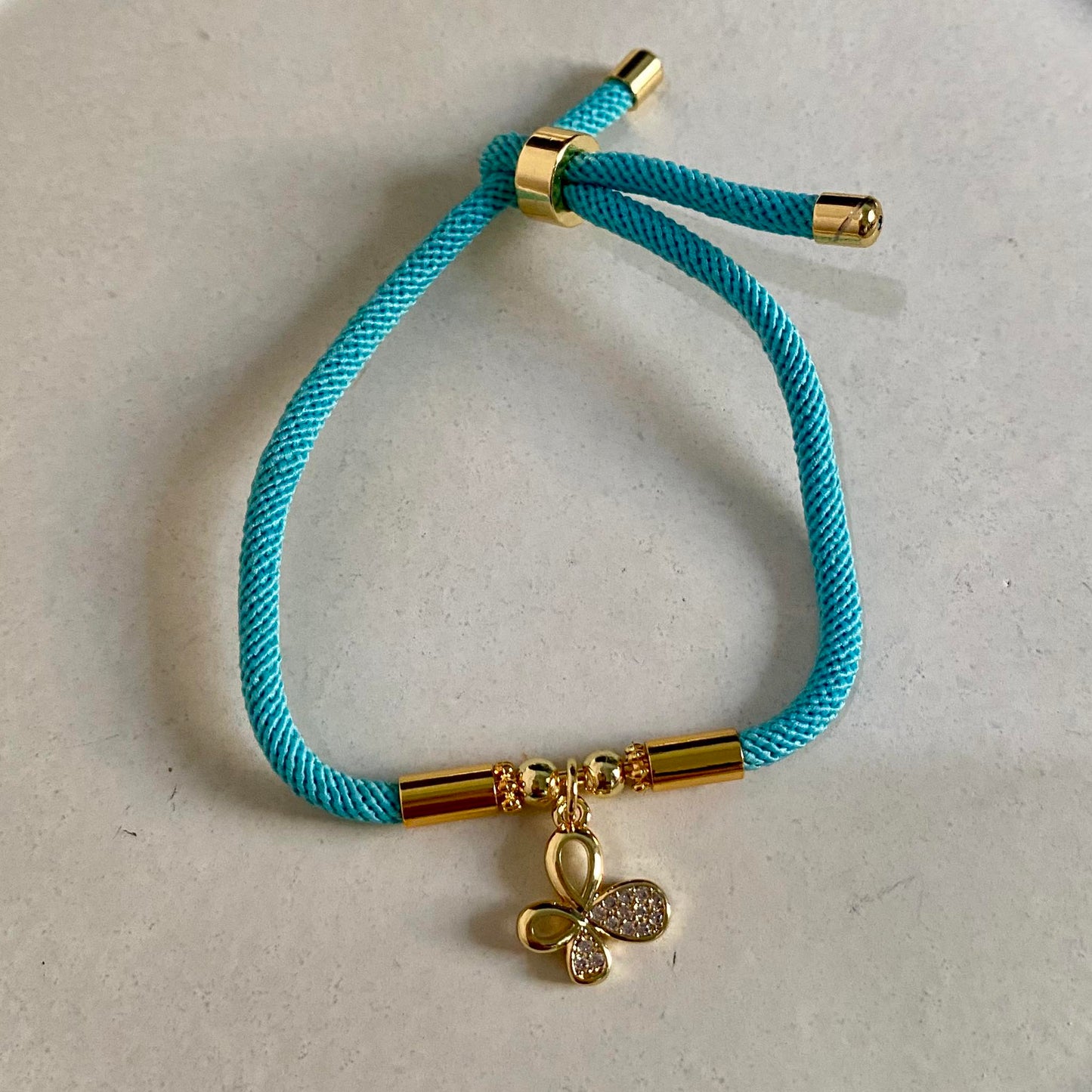 Pulsera cordón mariposa