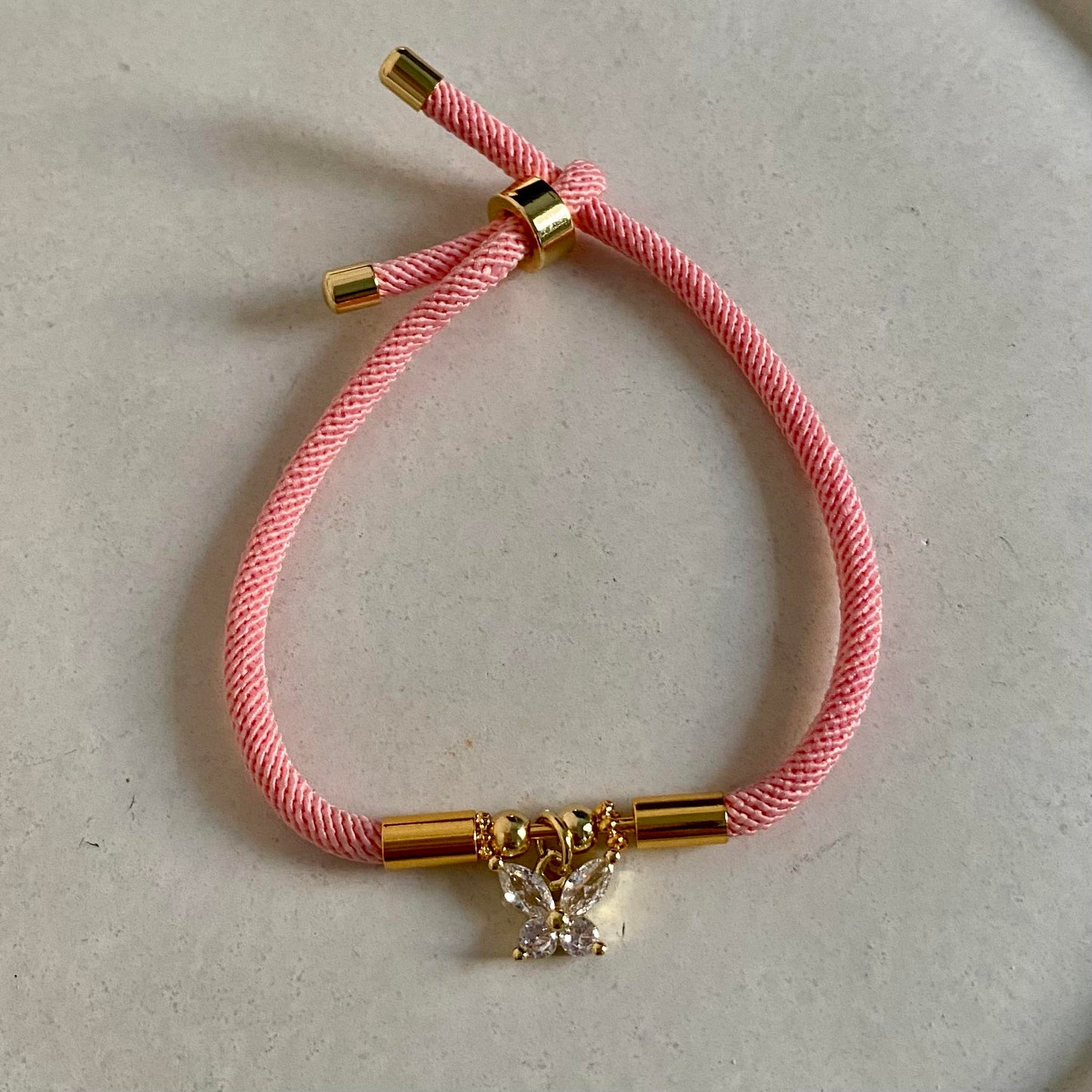 Pulsera cordón mariposa