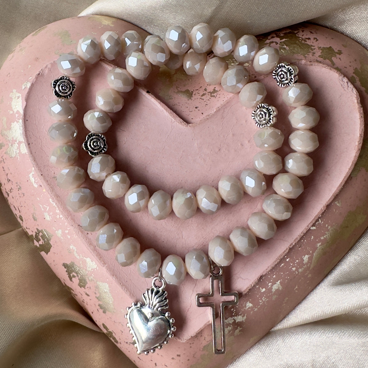 Rosario rosas sagrado corazón