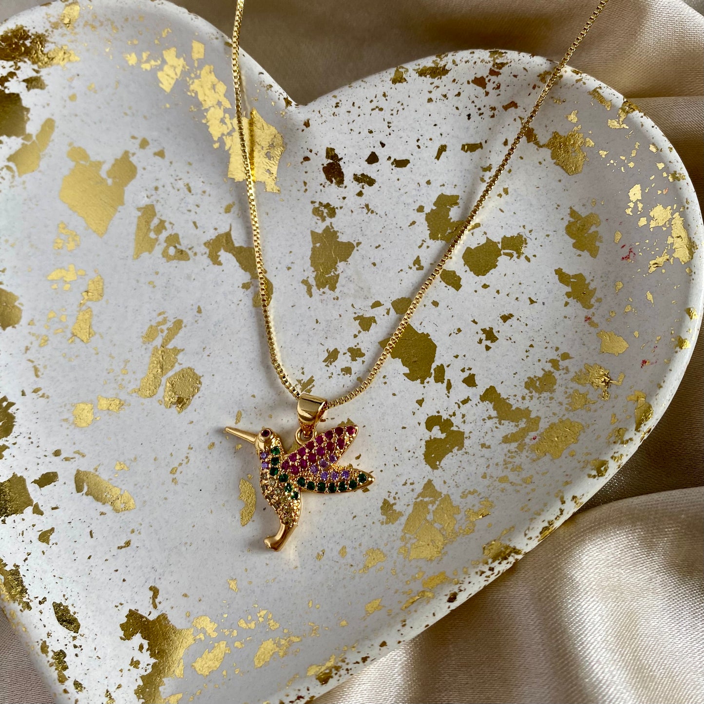 Cadena colibrí colores