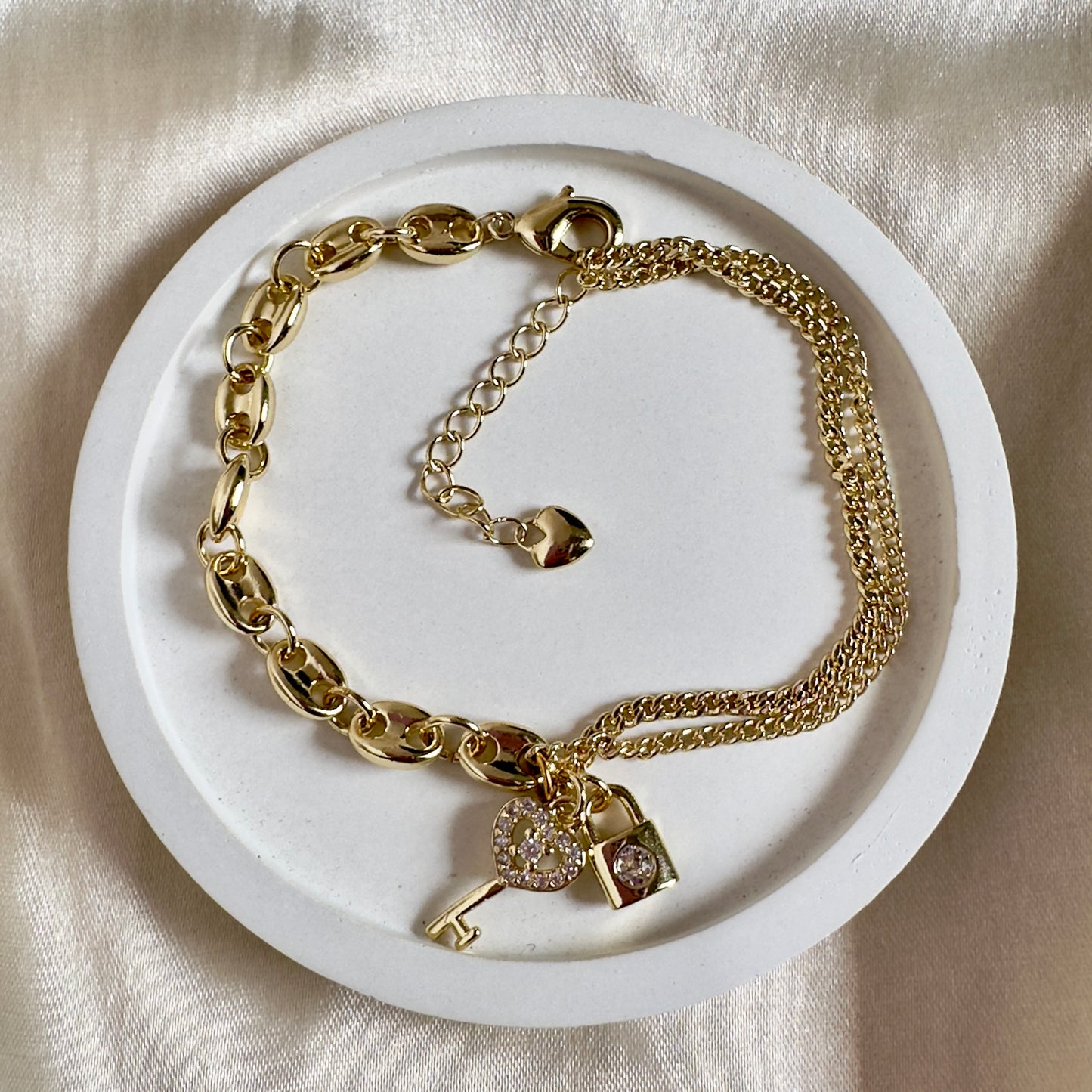 Pulsera candado llave