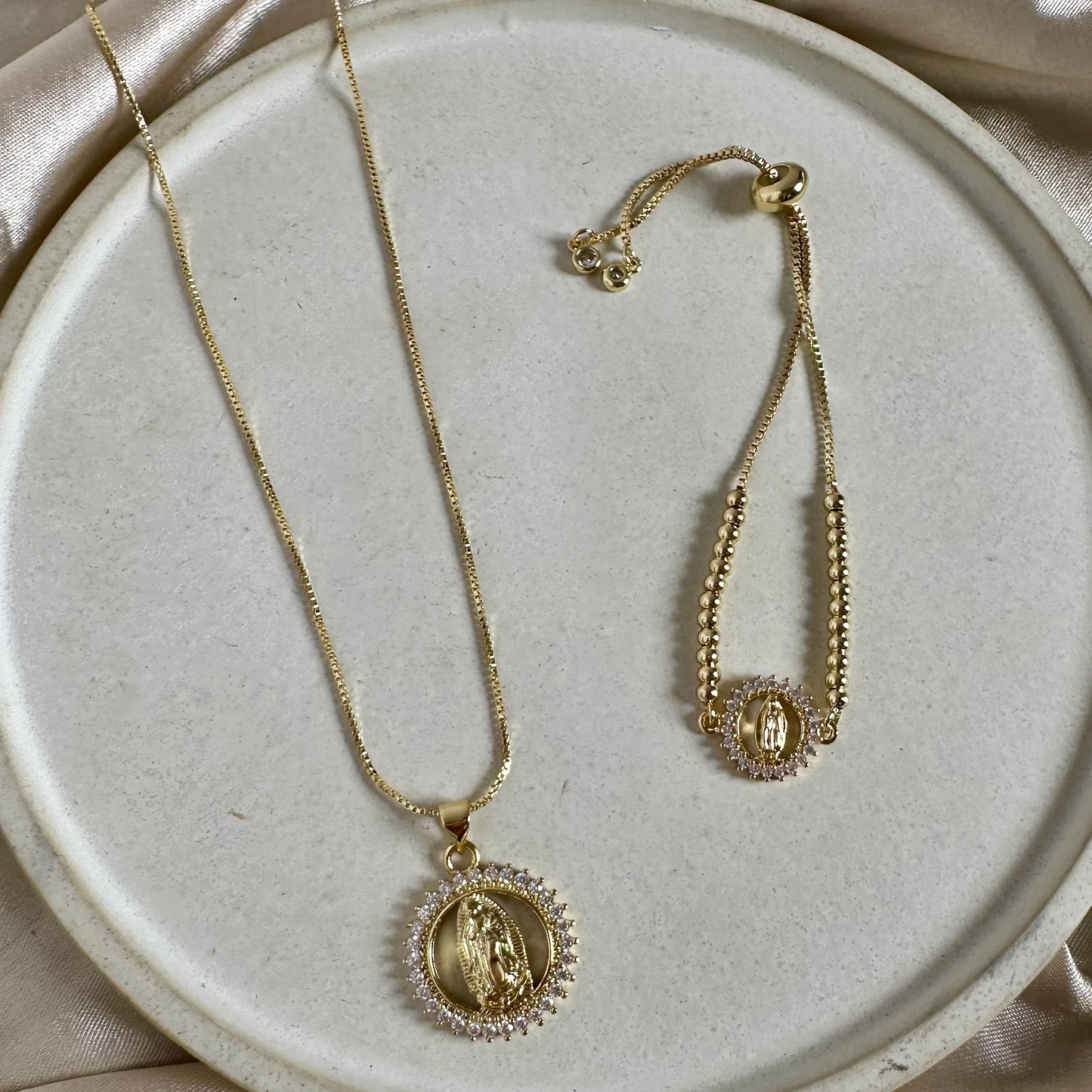Set Guadalupe blanco balines