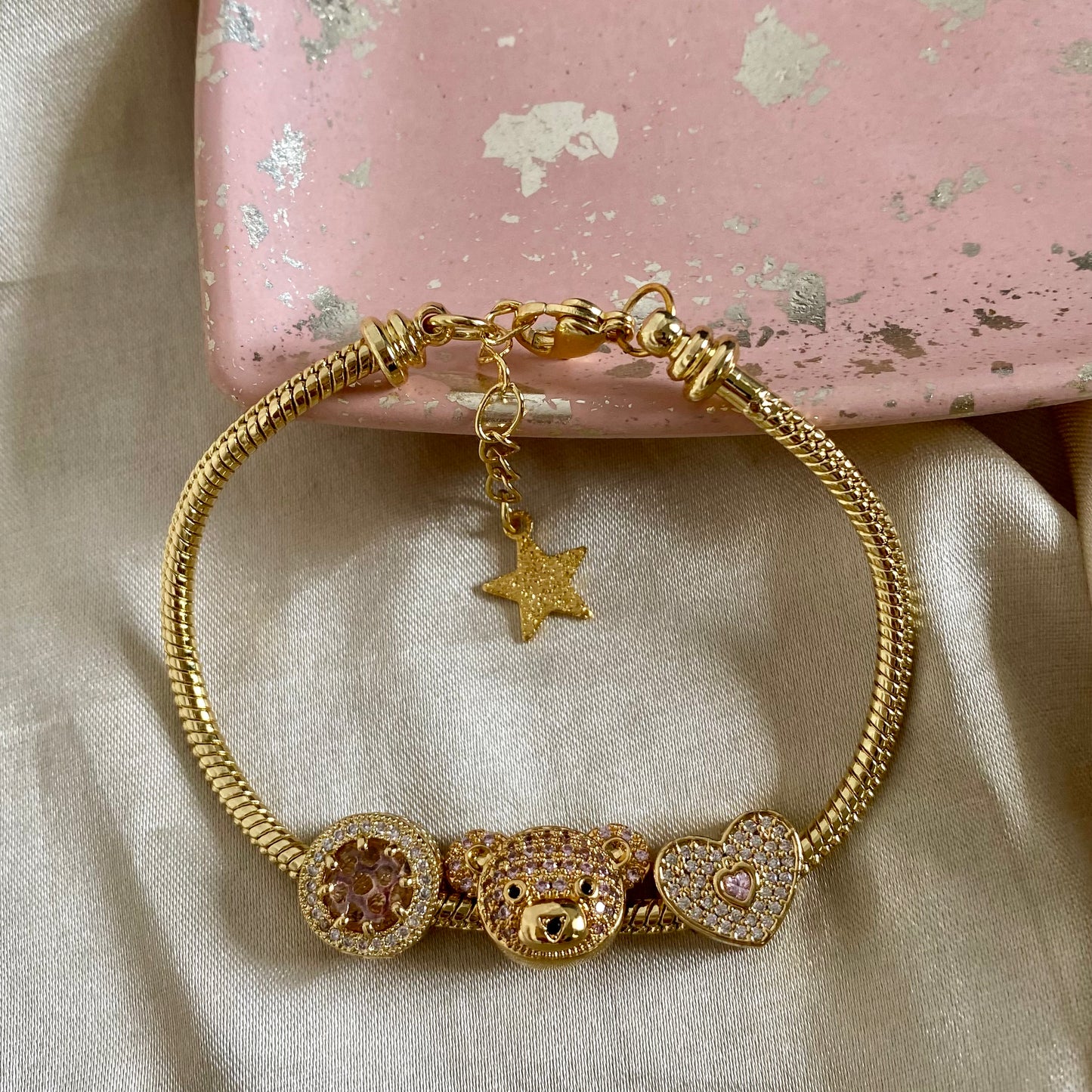 Pulsera circones rosa