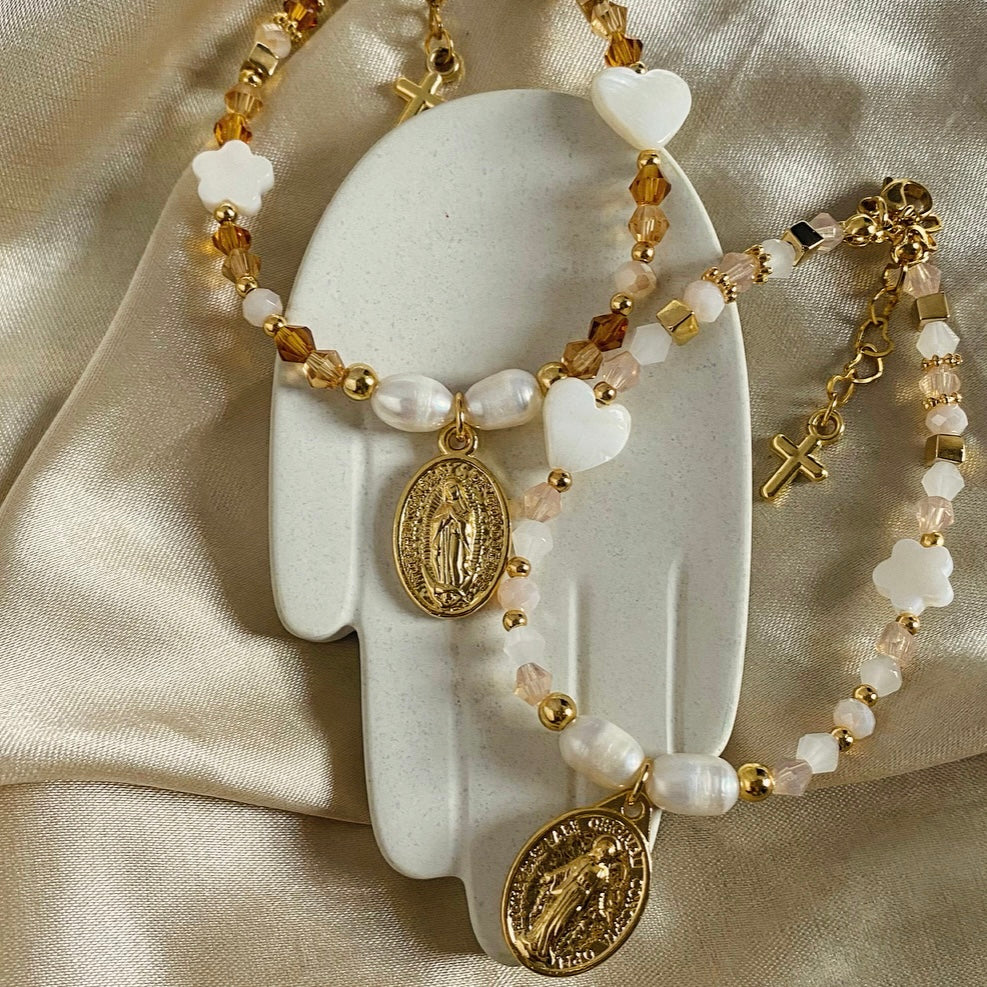 Pulsera medalla virgen