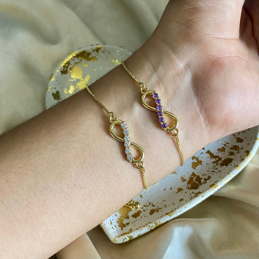 Pulsera infinito circones