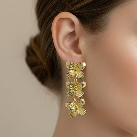 Aretes mariposas