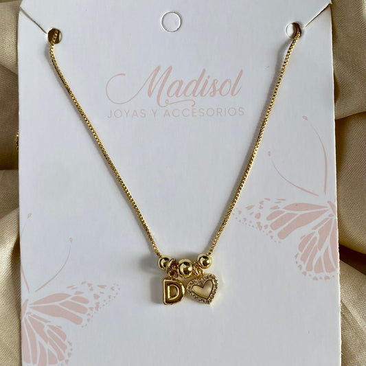 Personalizada inicial corazón