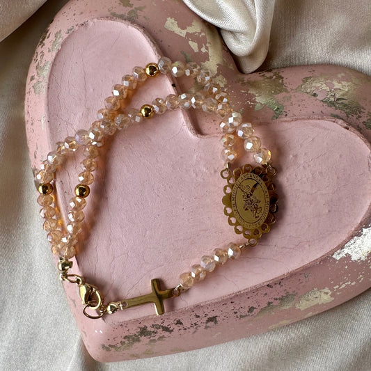 Rosario pulsera acero San Miguel Arcángel