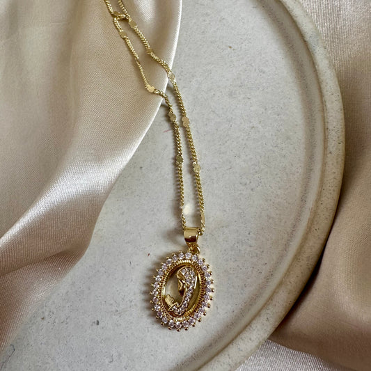 Cadena corazones virgen