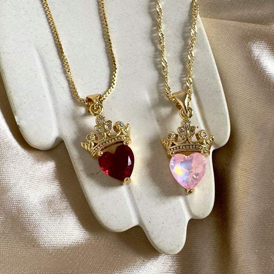 Cadena corona corazón
