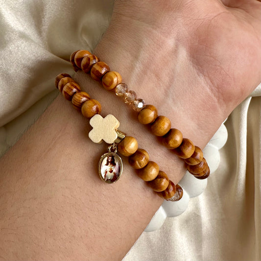 Rosario de mano corazón Jesús