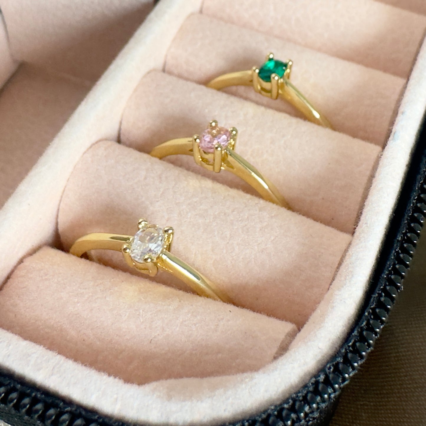 Anillo solitario mini