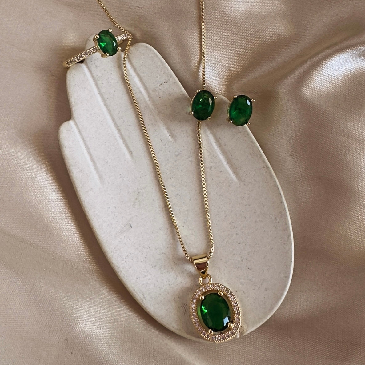 Set 3 piezas Esmeralda