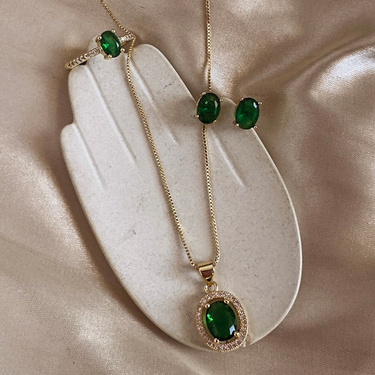 Set 3 piezas Esmeralda