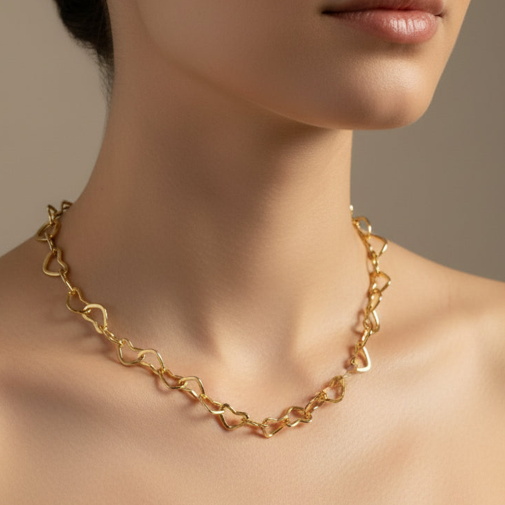 Cadena corazones