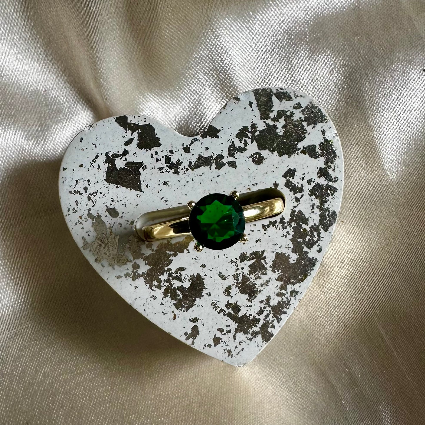 Anillo circon verde