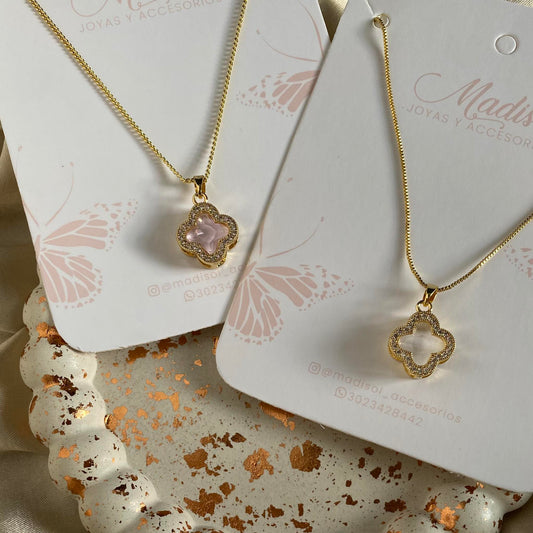 Cadenas clover cristal