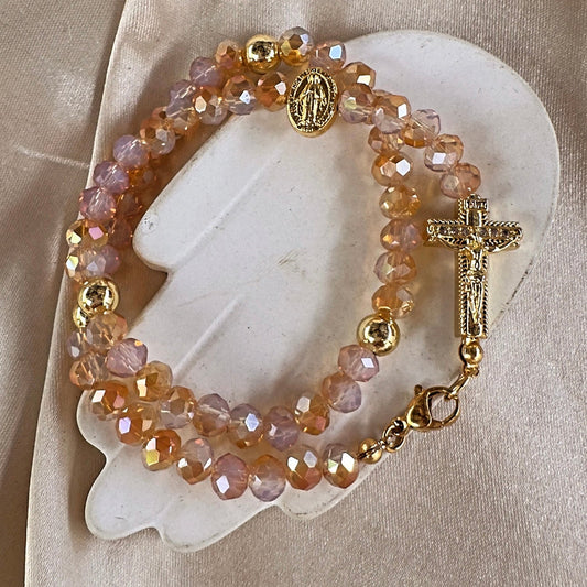 Rosario pulsera bitono