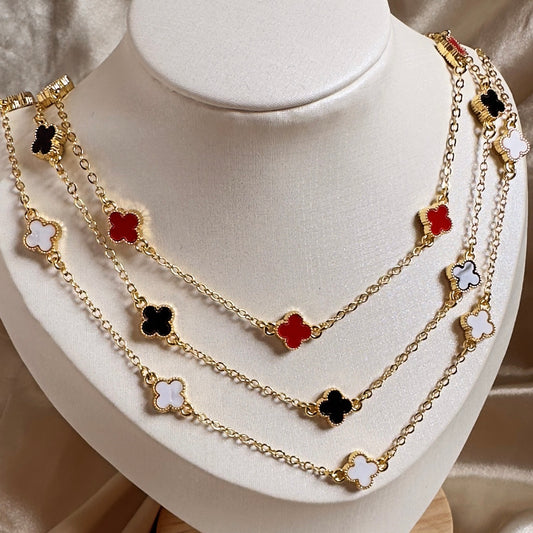 Collar mini Treboles