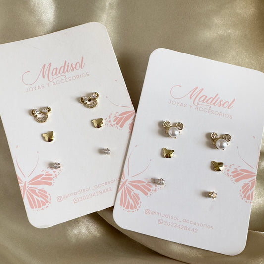 Set topitos Mickey y Minnie