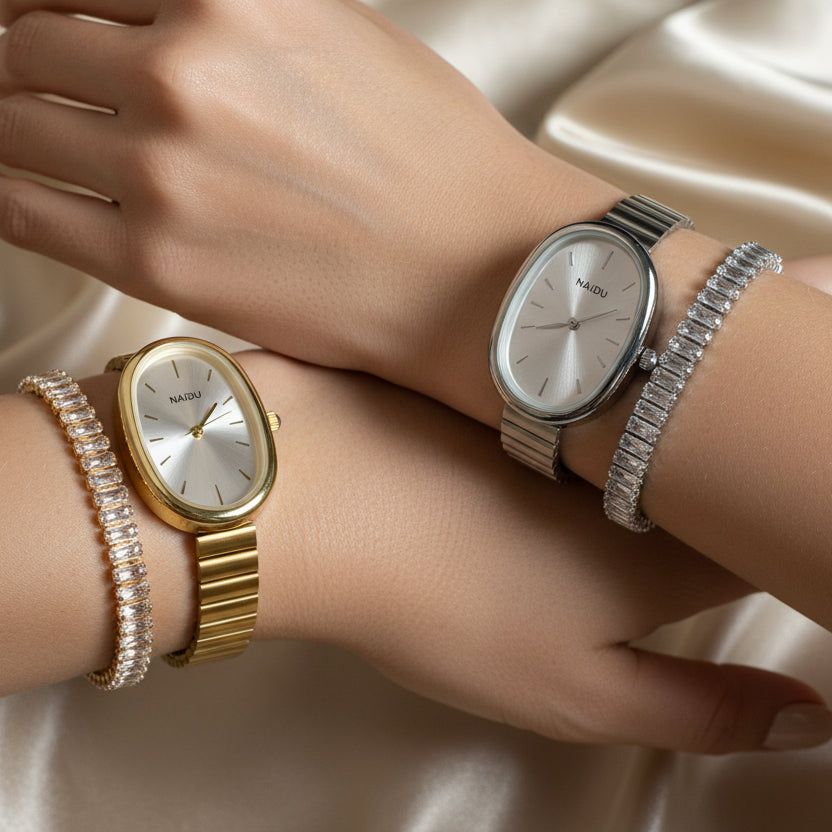 Set Reloj óvalo