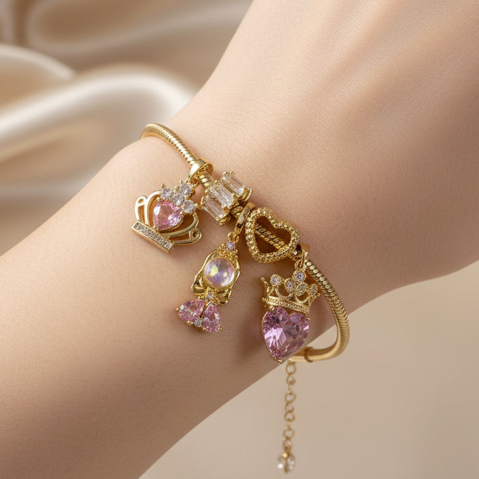 Brazalete princesa rosa