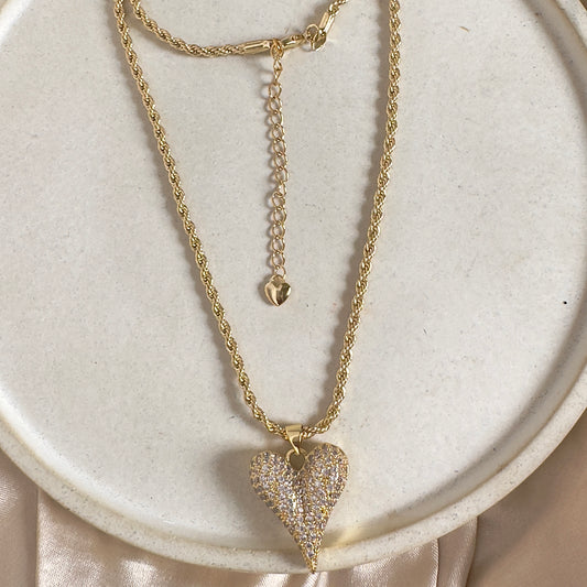 Cadena cordón corazón circones