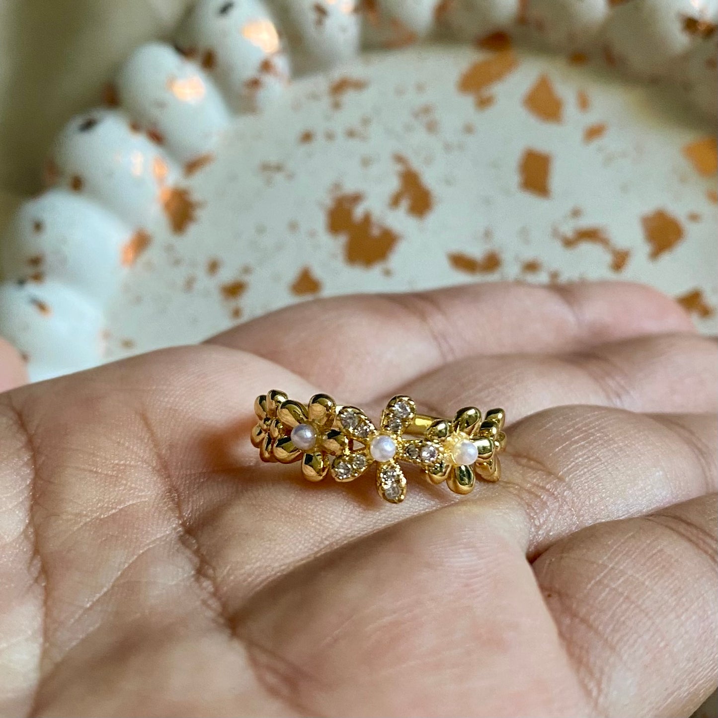 Anillo flores