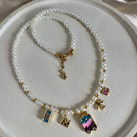 Collar multidijes perlas