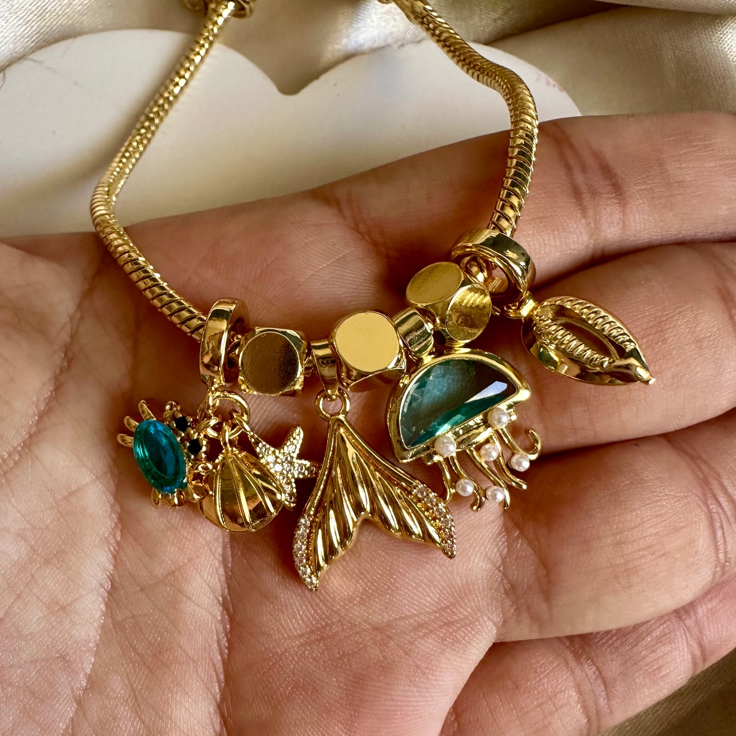 Pulsera multidijes azul