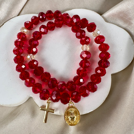 Rosario de mano sagrado corazón