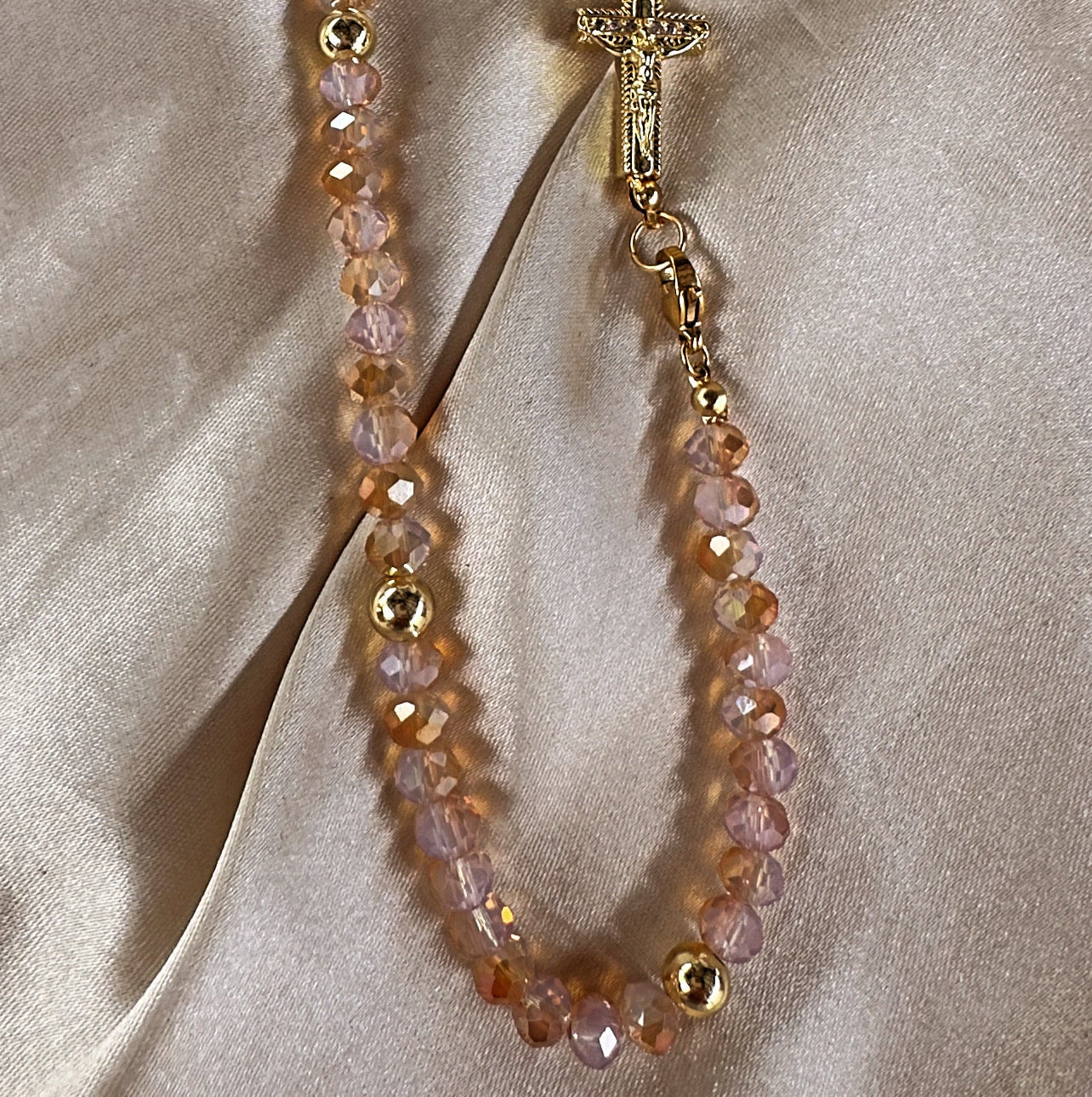 Rosario pulsera bitono