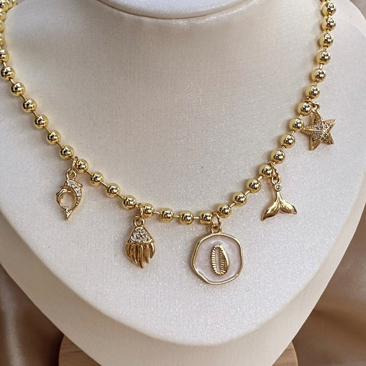 Collar 5 dijes Mar