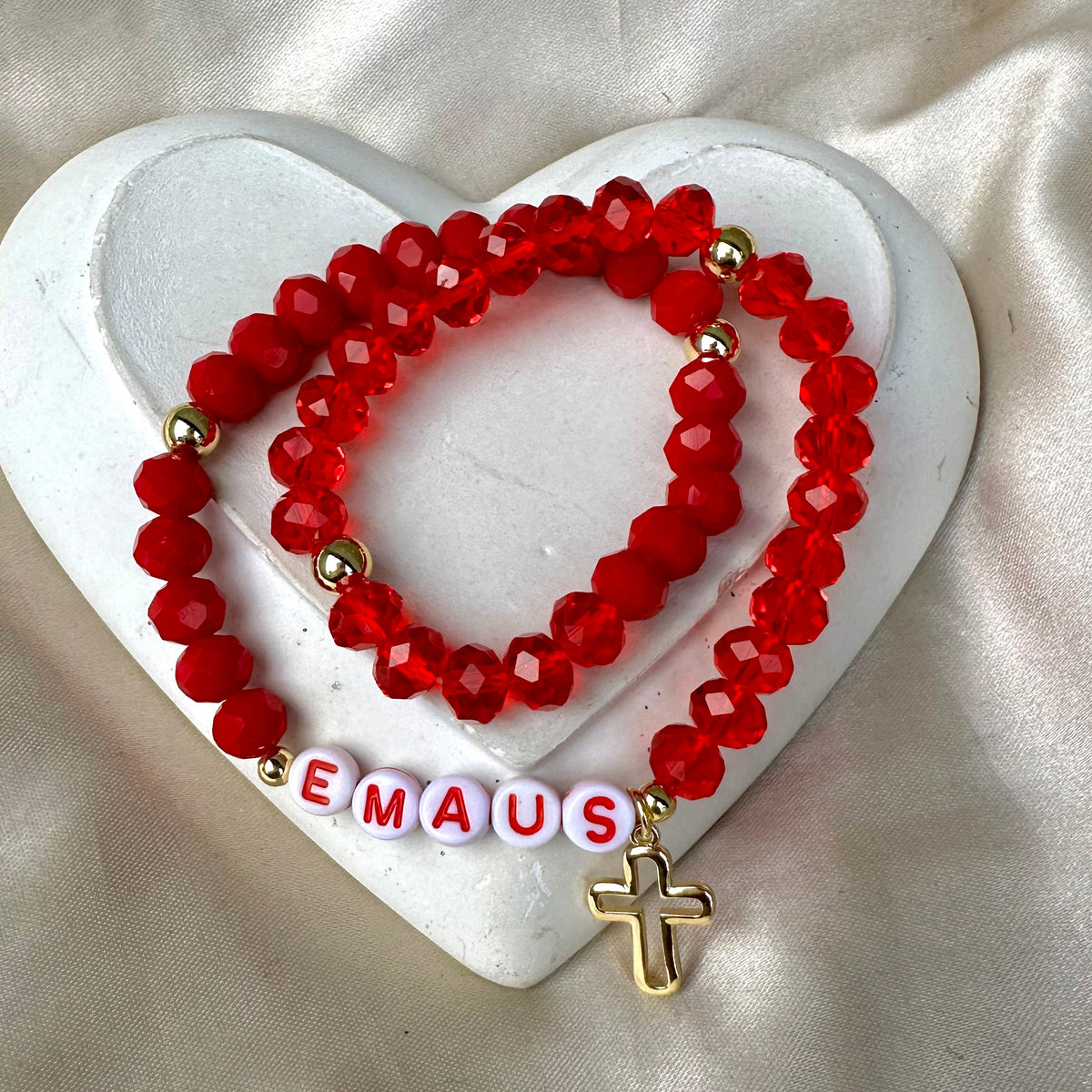 Rosario Emaus rojo