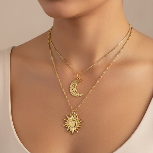 Set cadenas Moon-sun