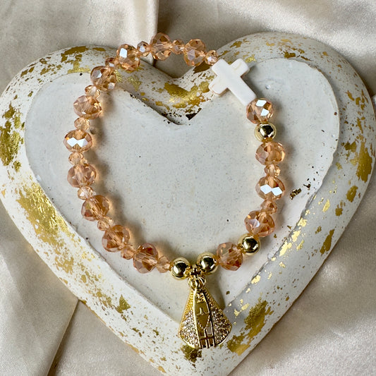 Pulsera denario virgen de Fátima