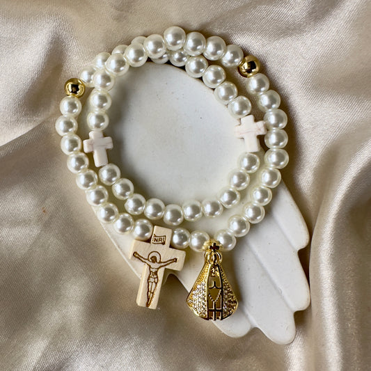 Rosario de mano virgen de Fátima