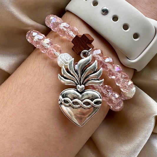 Rosario Rosa sagrado corazón