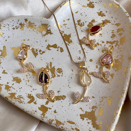 Cadena acero tulipan