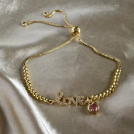 Pulsera love corazón