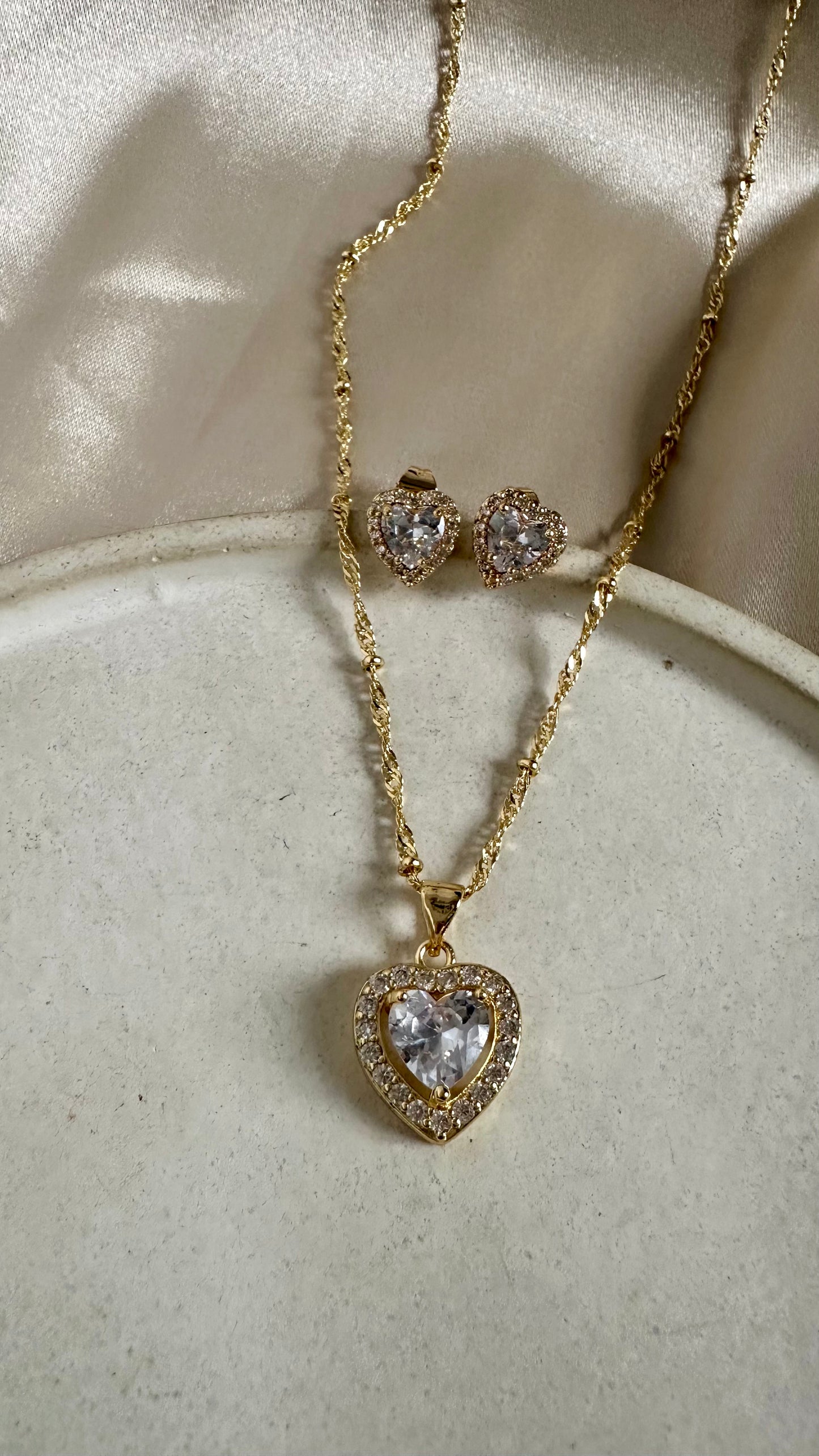 Set corazon circones nuevo