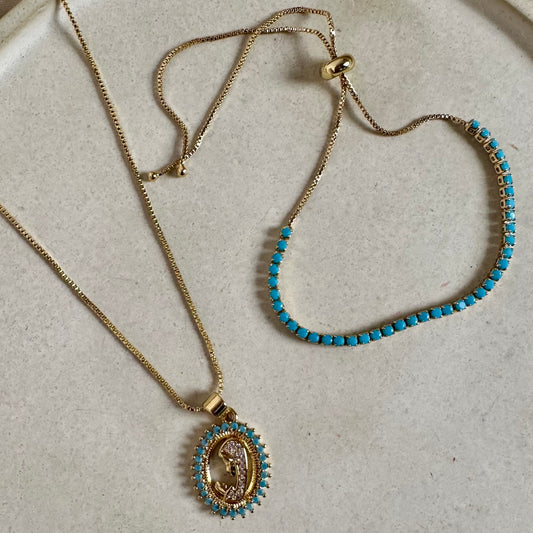 Set virgen azul
