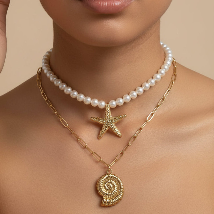 Set collares inspiración mar