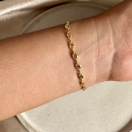 Pulsera tejido Gucci delgada